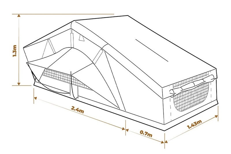 Oztrail Birdsville Roof Top Tent