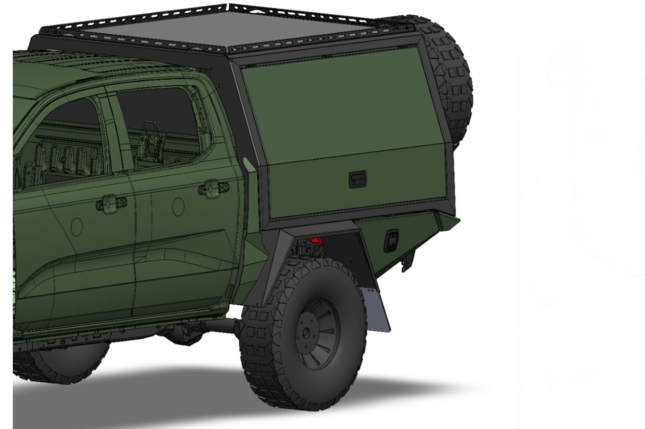 Module 3: Ford Ranger Super Duty Trig Point Chassis Mount Canopy, Storage & Electrical
