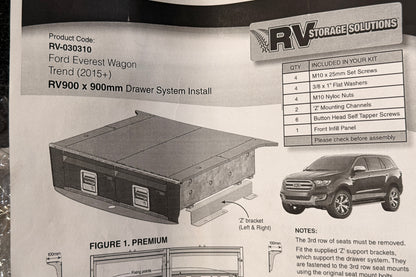 RV Storage Solutions Drawer System Ford Everest 2015-2021
