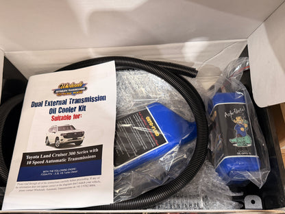 Dual Heavy Duty Transmission Oil Cooler Kit to suit Toyota LandCruiser 300 Series with 10 Speed Auto (up to Oct 2024)