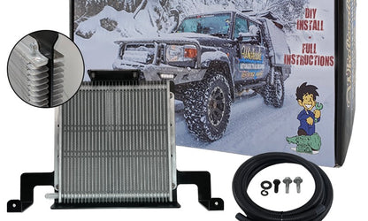 Dual Heavy Duty Transmission Oil Cooler Kit to suit Toyota LandCruiser 300 Series with 10 Speed Auto (up to Oct 2024)